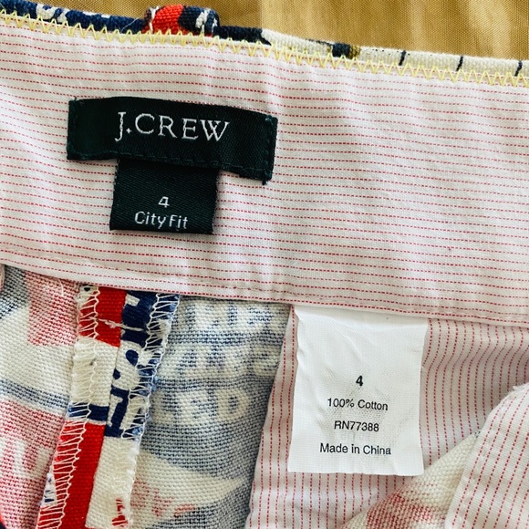 J. CREW City Fit Nautical shorts - Picture 5 of 10